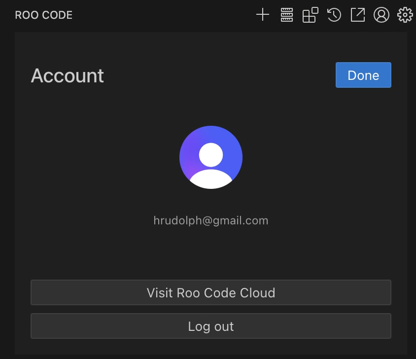 Access dashboard from Roo Code plugin
